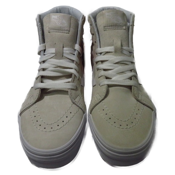 VANS SK8-Hi Reissue Pig Suede (Moonbeam / White) M - Picture 2 of 7
